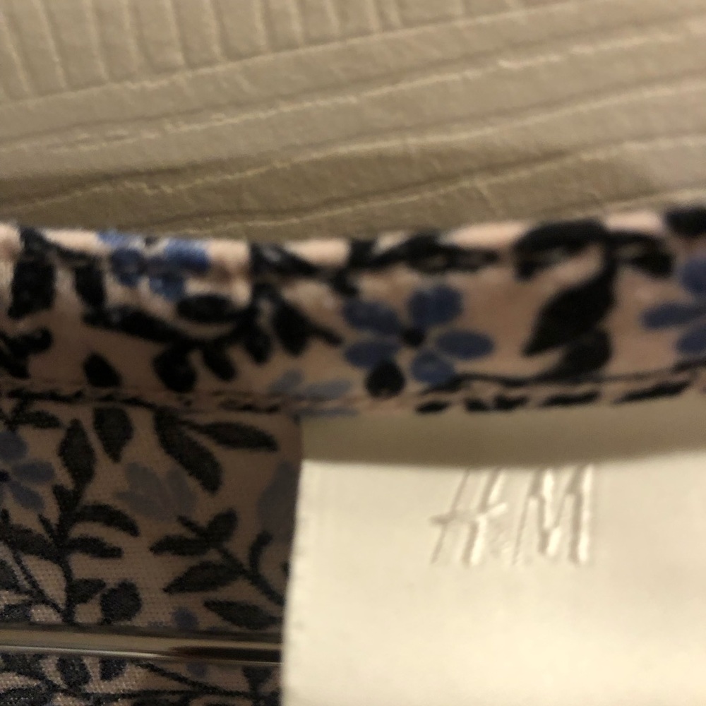 H&M Floral Blouse - Black and Blue - Picture 3 of 6